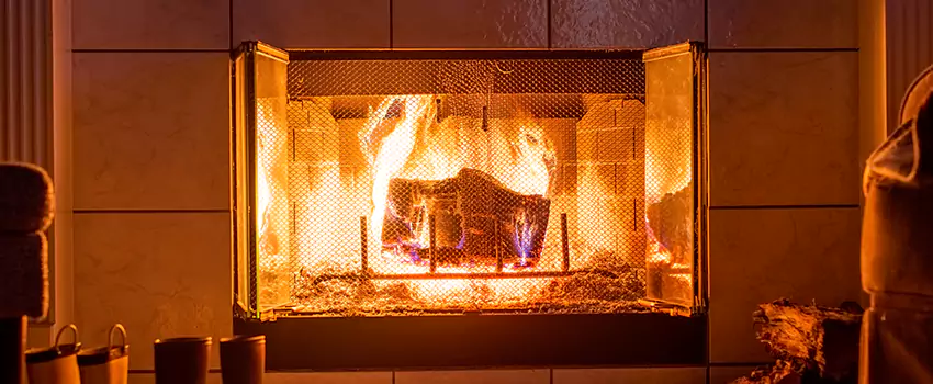 Mendota Hearth Landscape Fireplace Installation in Washington, Illinois