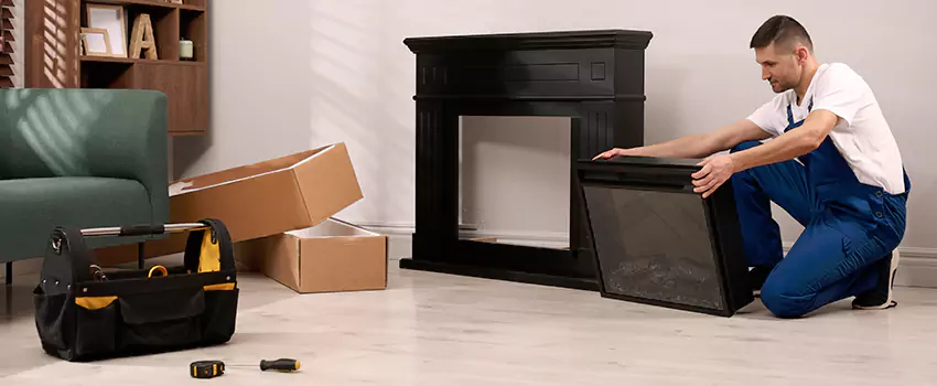 Old Rusted Metal Fireplace Repair And Replacement in Washington, IL